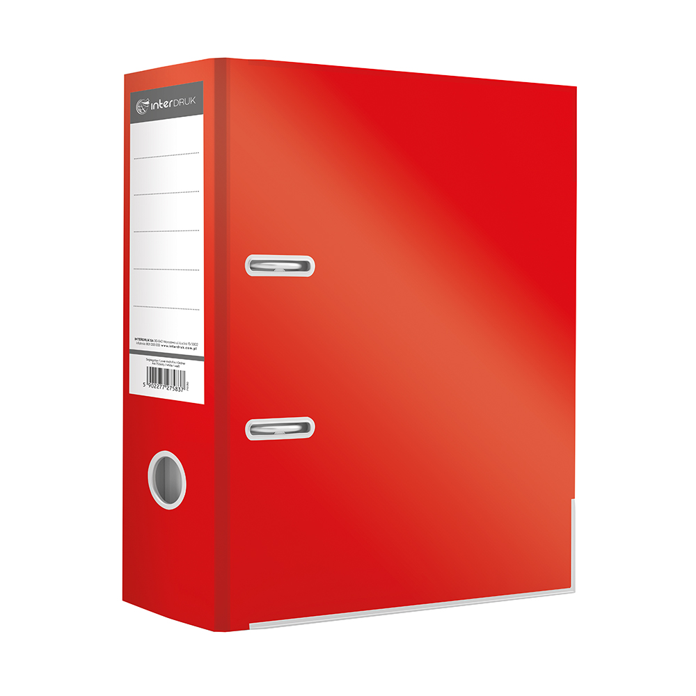 Segregator A4/75 czerwony Interdruk